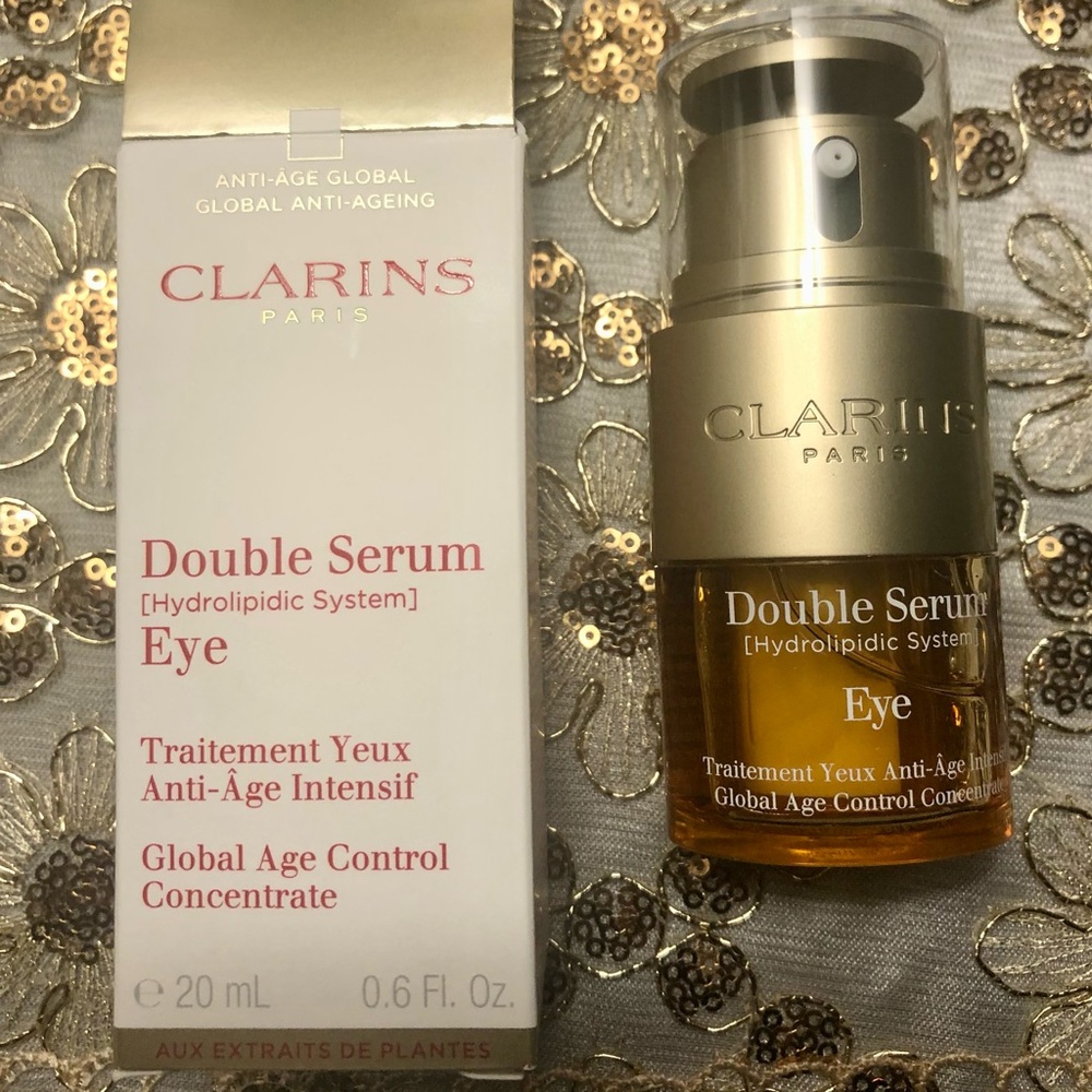 Clarins double eye serum.